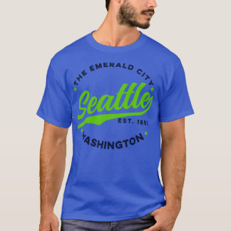 Vintag Seattle Emerald City Washington USA 1 T-Shirt