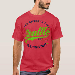 Vintag Seattle Emerald City Washington USA 1 T-Shirt