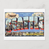 Vintag Seattle Postcard Postkarte (Vorderseite)