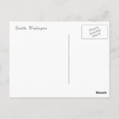 Vintag Seattle Postkarte (Rückseite)