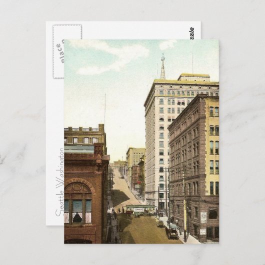 Vintag Seattle Postkarte (Vorne/Hinten)