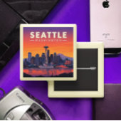 Vintag Seattle Washington Button