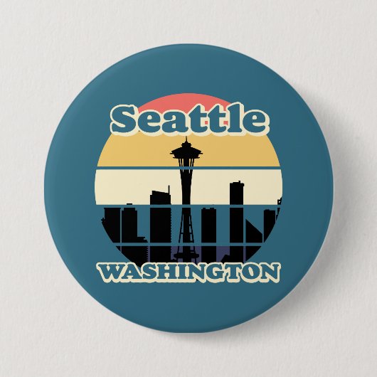 Vintag Seattle Washington Button (Vorderseite)
