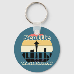 Vintag Seattle Washington Schlüsselanhänger