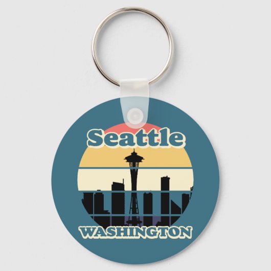 Vintag Seattle Washington Schlüsselanhänger (Vorderseite)