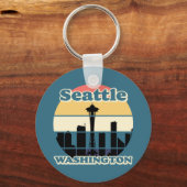 Vintag Seattle Washington Schlüsselanhänger (Rückseite)