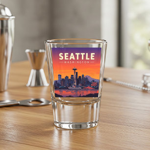 Vintag Seattle Washington Schnapsglas