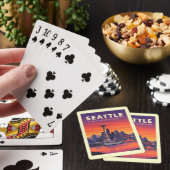 Vintag Seattle Washington Spielkarten (In Situ)