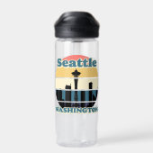 Vintag Seattle Washington Trinkflasche (Rückseite)