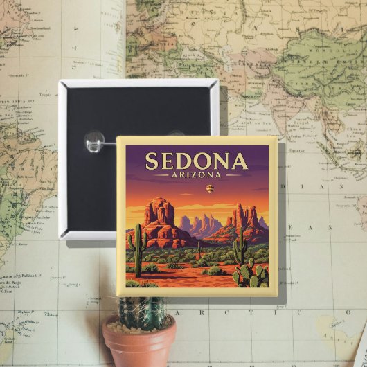 Vintag Sedona Arizona Button
