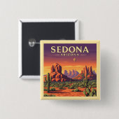 Vintag Sedona Arizona Button (Vorne & Hinten)