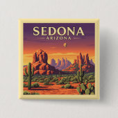 Vintag Sedona Arizona Button (Vorderseite)