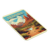 Vintag Sedona Arizona Magnet (Rechte Seite)