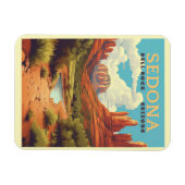 Vintag Sedona Arizona Magnet (Horizontal)