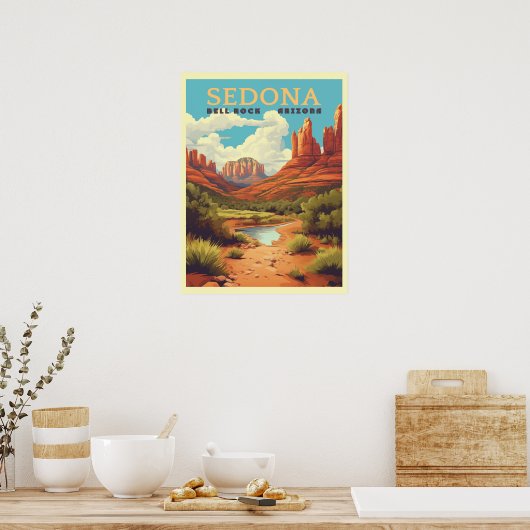 Vintag Sedona Arizona Poster (Küche)