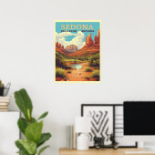 Vintag Sedona Arizona Poster (Heimbüro)