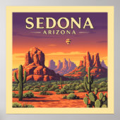 Vintag Sedona Arizona Poster (Vorne)