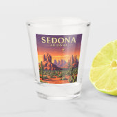 Vintag Sedona Arizona Schnapsglas (Vorderseite)