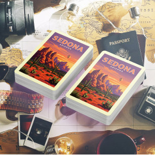 Vintag Sedona Arizona Spielkarten
