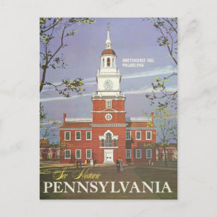 Vintag See Historic Pennsylvania USA Travel Poste Postkarte