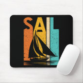 Vintag Segelboot Crew Bootshauptboot Mousepad (Mit Mouse)