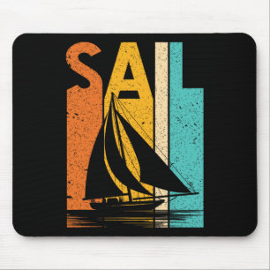 Vintag Segelboot Crew Bootshauptboot Mousepad