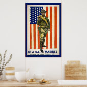 Vintag Sei ein U.S. Marine! Poster (Küche)