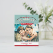 Vintag Sei froh, dass du richtig Zitat Weihnachten (Stehend Vorderseite)