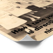 Vintag - Sei nett zu Krankenschwestern, Poster (Ecke)