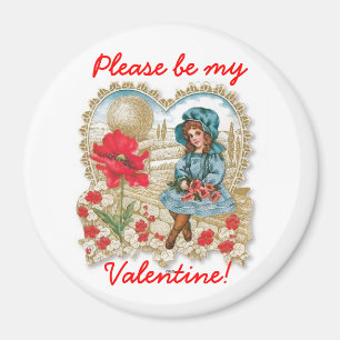 Vintag seien Sie bitte mein Valentine-Magnet Magnet