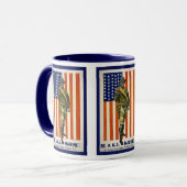 Vintag seien Sie ein US-Marinesoldat! Tasse (Vorderseite Links)