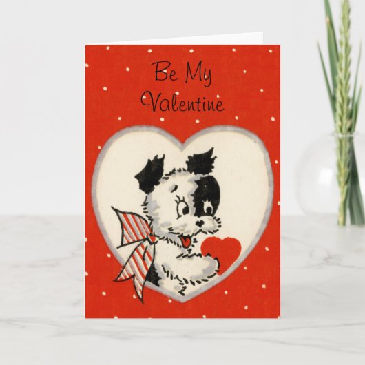 Vintag seien Sie mein Valentine Feiertagskarte (Vorderseite)