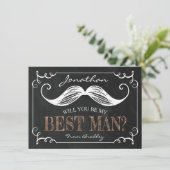 Vintag sein, mein Trauzeuge zu sein | TRAUZEUGEN Einladung (Stehend Vorderseite)