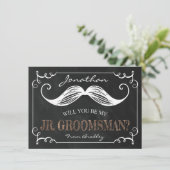 VINTAG SEIN SIE MEIN JR. TRAUZEUGE | TRAUZEUGEN EINLADUNG (Stehend Vorderseite)