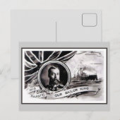 Vintag Seiner Majestät unser Seelenkönig Postkarte (Vorne/Hinten)