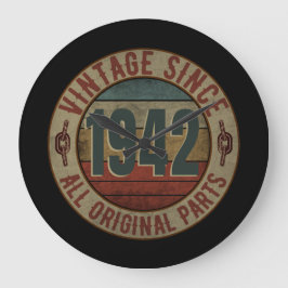 VINTAG SEIT 1942 ALLE URSPRUNGSTEILE GROßE WANDUHR