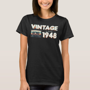 Vintag seit 1948 Nostalgische und Vintage Musik Ge T-Shirt