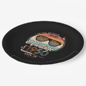 Vintag seit 1950 pappteller (Schrägansicht)