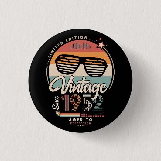 Vintag seit 1952 button (Vorderseite)