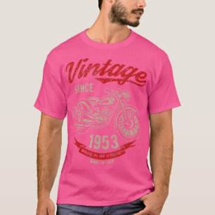 Vintag seit 1953 Geburtstag Geschenk Motorrad Moto T-Shirt