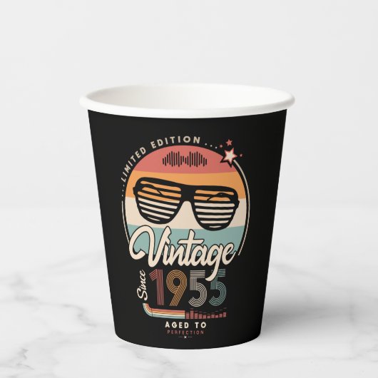 Vintag seit 1955 pappbecher (Vorderseite)