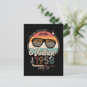 Vintag seit 1958 postkarte (Stehend Vorderseite)