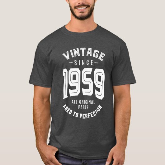 Vintag seit 1959 T-Shirt (Vorderseite)