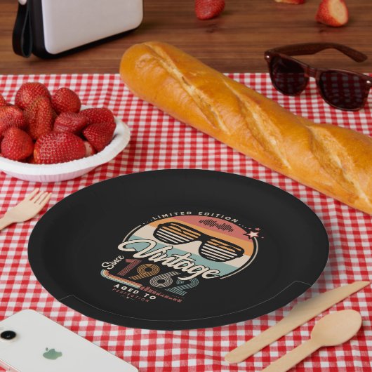 Vintag seit 1962 pappteller (Picknick)