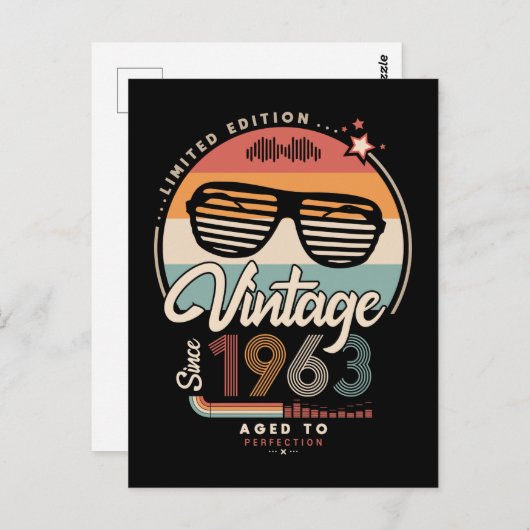 Vintag seit 1963 postkarte (Vorne/Hinten)