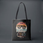 Vintag seit 1963 Totbeutel Tasche<br><div class="desc">Das perfekte Vintage Geburtstagsgeschenk mit Ihrem Geburtsjahr und schönen Retrofarben. Sehr nette alte Schule und modernes Design gleichzeitig.</div>