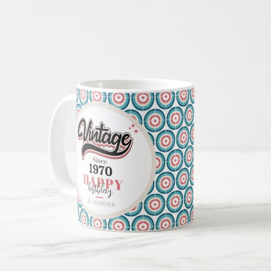 Vintag seit - 1970 kaffeetasse (Vorderseite Links)