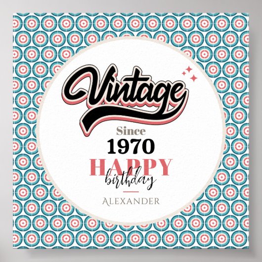 Vintag seit - 1970 poster (Vorne)