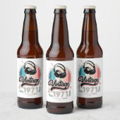 Vintag seit 1971 bierflaschenetikett (Flaschen)