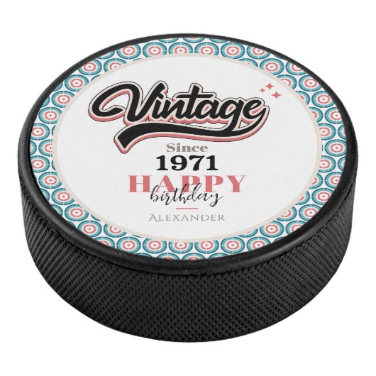 Vintag seit - 1971 eishockey puck (3/4)